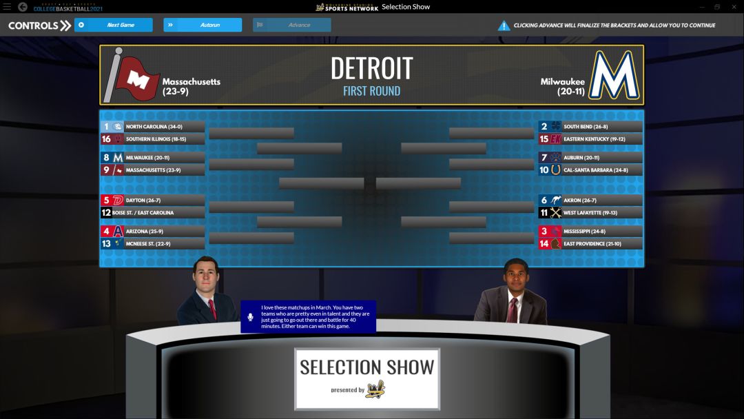 Draft Day Sports: College Basketball 2021游戏截图