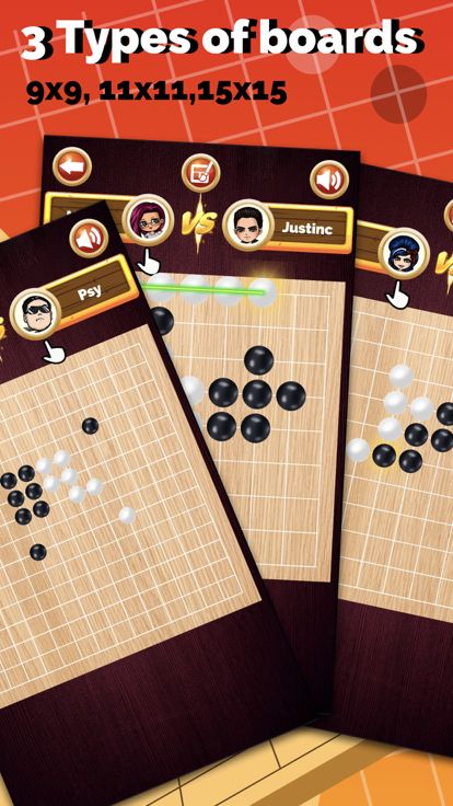 五子棋 (Gomoku) 双人对战游戏截图