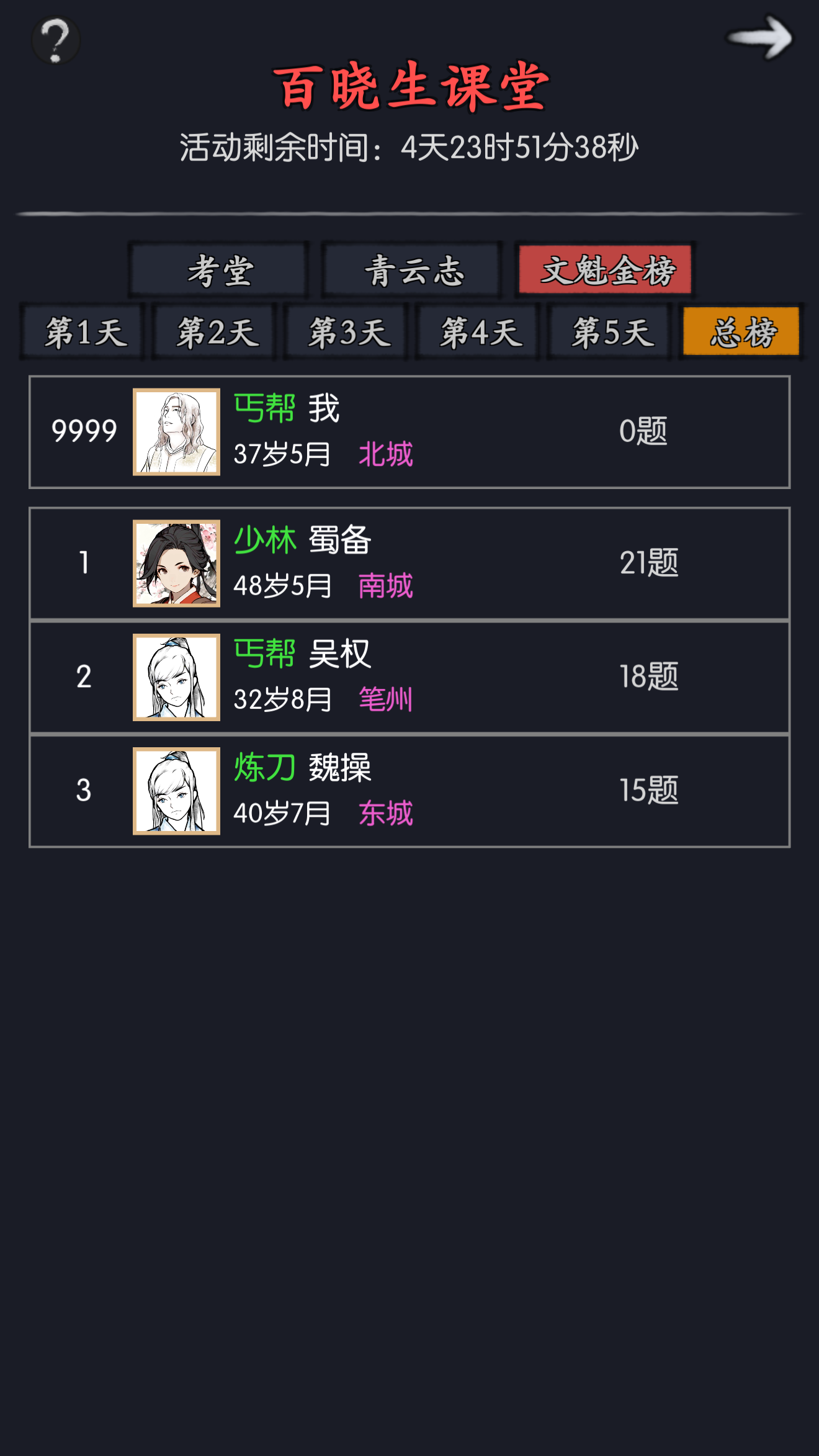 百晓生考堂