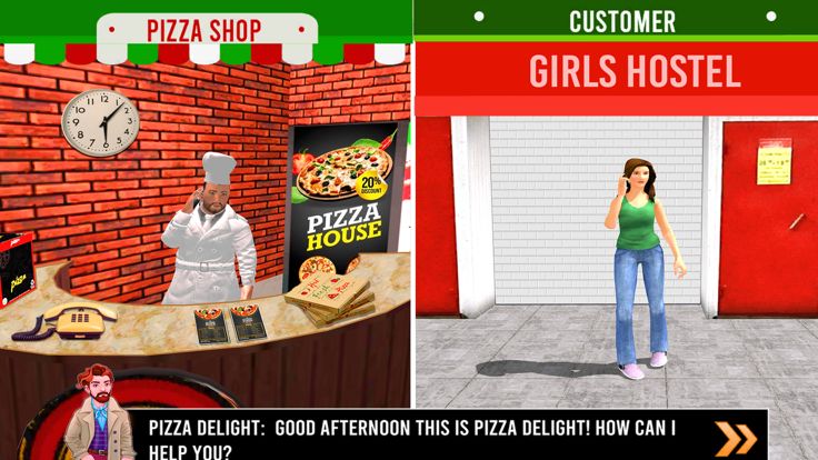 Pizza Delivery Boy Van Run 3D游戏截图