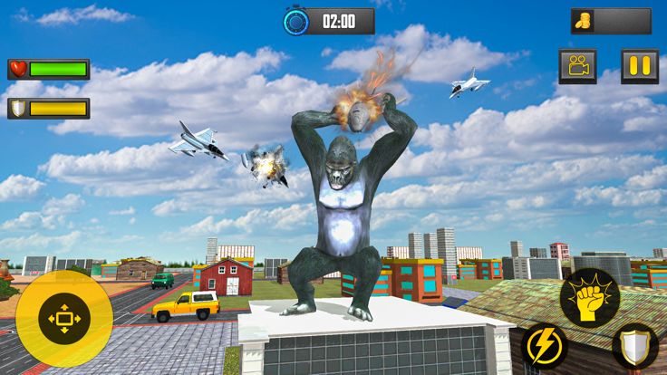 Angry Gorilla City Attack Game游戏截图