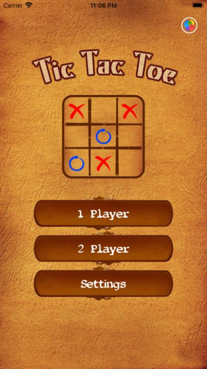 Tic Tac Toe (with AI)游戏截图