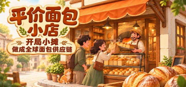 平价面包小店:开局小摊,做成全球面包供应链 封面
