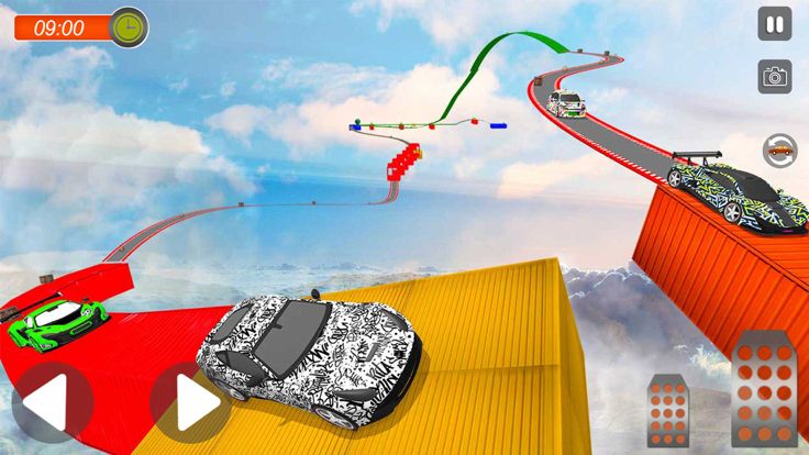 至尊GT赛车斜坡特技游戏截图