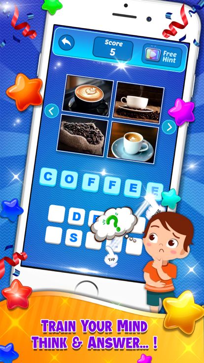 4 Pics Guess One Word Puzzle游戏截图