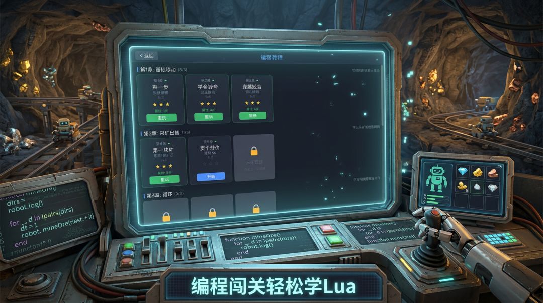 编程矿场：LUA学习游戏截图