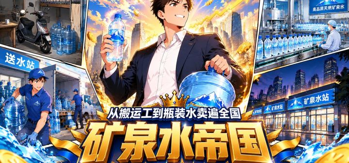 矿泉水帝国：从搬运工到瓶装水卖遍全国 封面