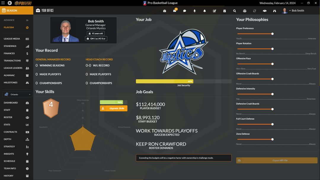 Draft Day Sports: Pro Basketball 2023游戏截图