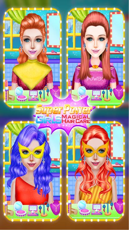 Super Power Girls Magical Hair游戏截图