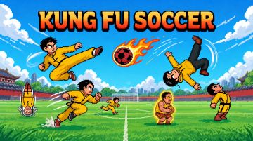 Screenshot of the video of Kung Fu Soccer