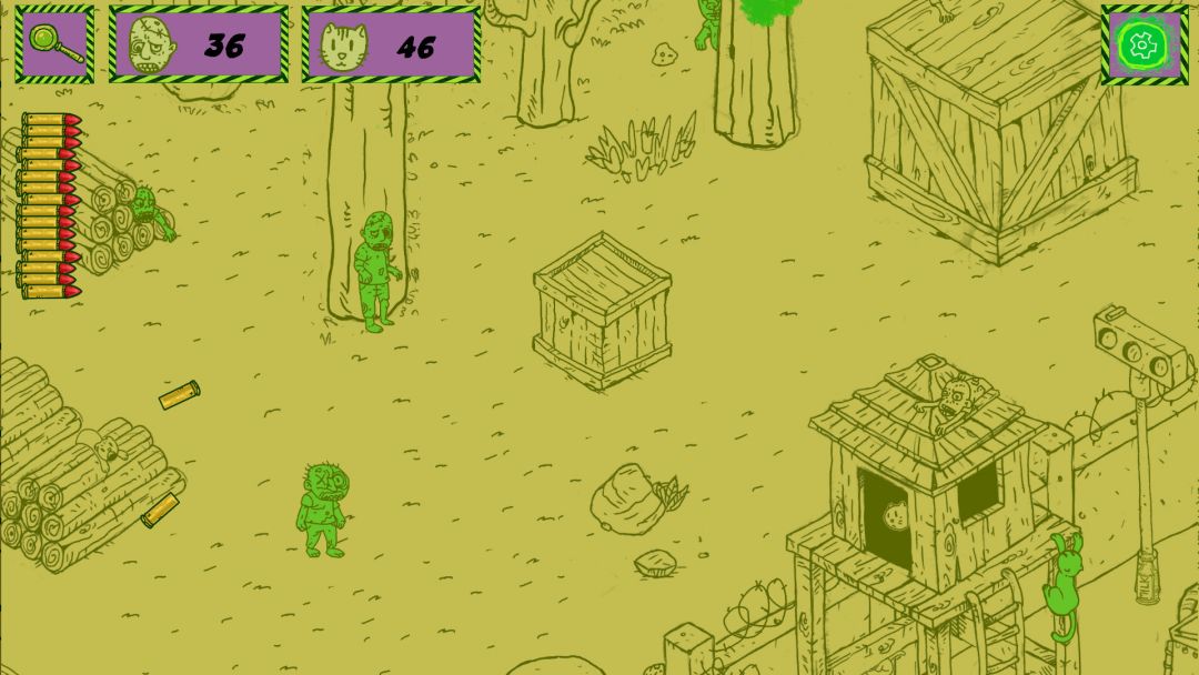 Hidden Cats vs Zombies 2游戏截图