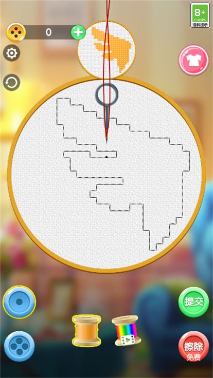 刺绣小画家 - 全新女孩化妆休闲单机小游戏游戏截图
