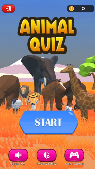 Guess the Animal Quiz Game游戏截图