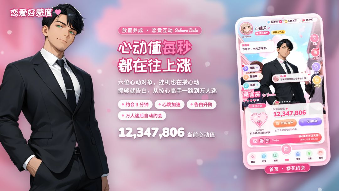 恋爱好感度游戏截图
