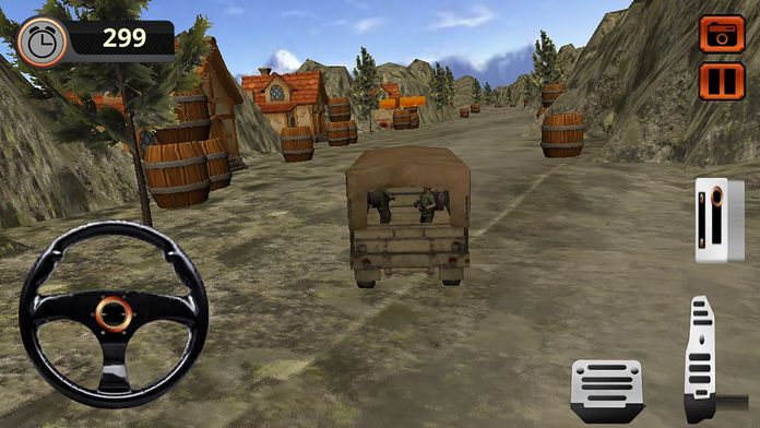 Mountains Army Cargo Truck Transporter Pro游戏截图