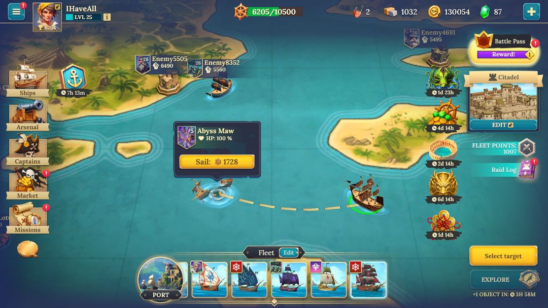 Pirate Ships游戏截图
