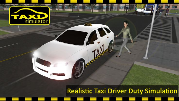 3D Taxi Simulator - Public transport service & parking stand simulation game游戏截图