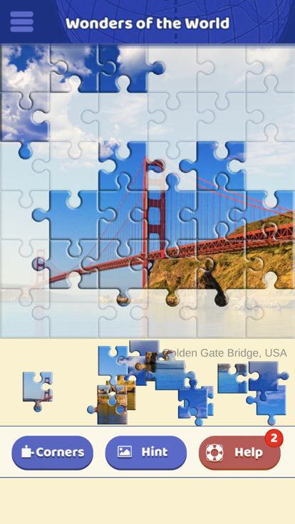 Wonders of the World Puzzle游戏截图