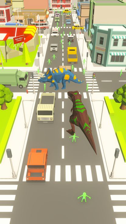 Dinosaur Rampage Dino Games游戏截图