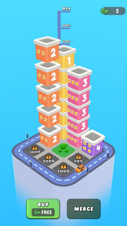 Skyscraper Sort游戏截图