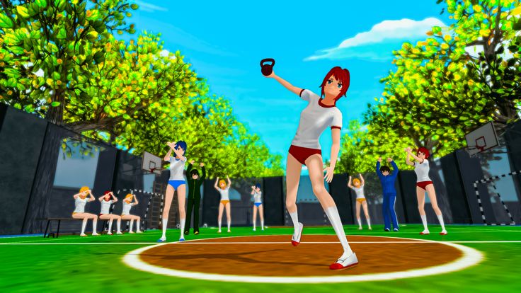 动漫 高 学校- 女孩 游戏游戏截图