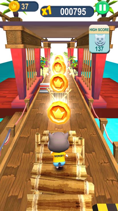 Cat Surfers: Kitty Gold Run游戏截图