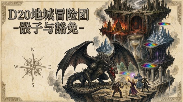 D20地城冒险团-骰子与豁免 封面