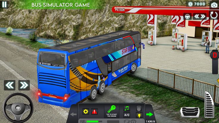 公交车模拟器驾驶游戏 - 停车场游戏 3D游戏截图