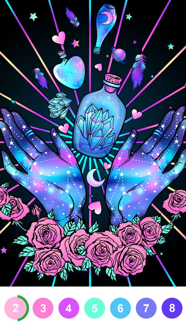 乐涂数字填色游戏截图