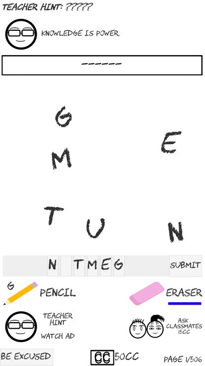 The Exams - Words Disorder游戏截图