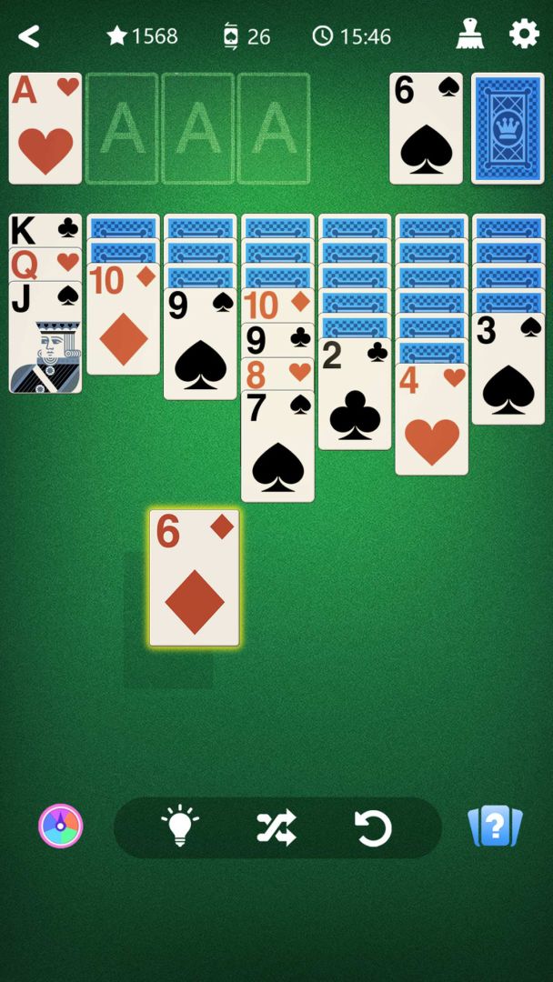 卡牌接龙游戏截图