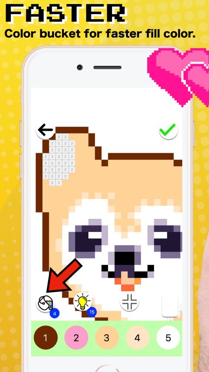 像素涂色游戏 - 按数字填色游戏截图