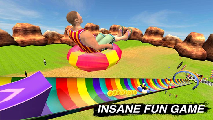 水滑梯上山冲游戏截图