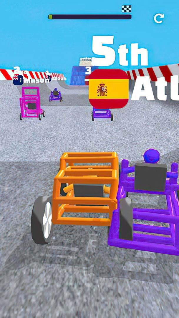 手绘赛车游戏截图