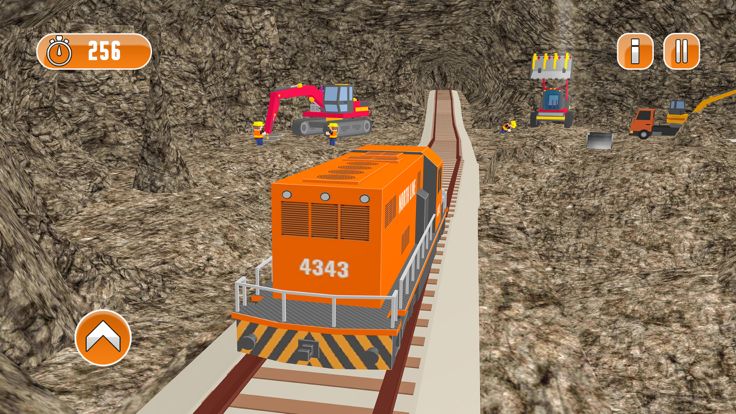 Uphill Railway Track Build Pro游戏截图