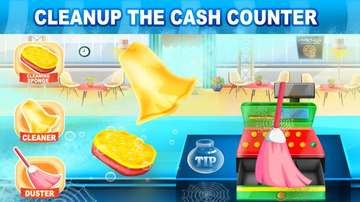 比萨餐厅收银员游戏截图