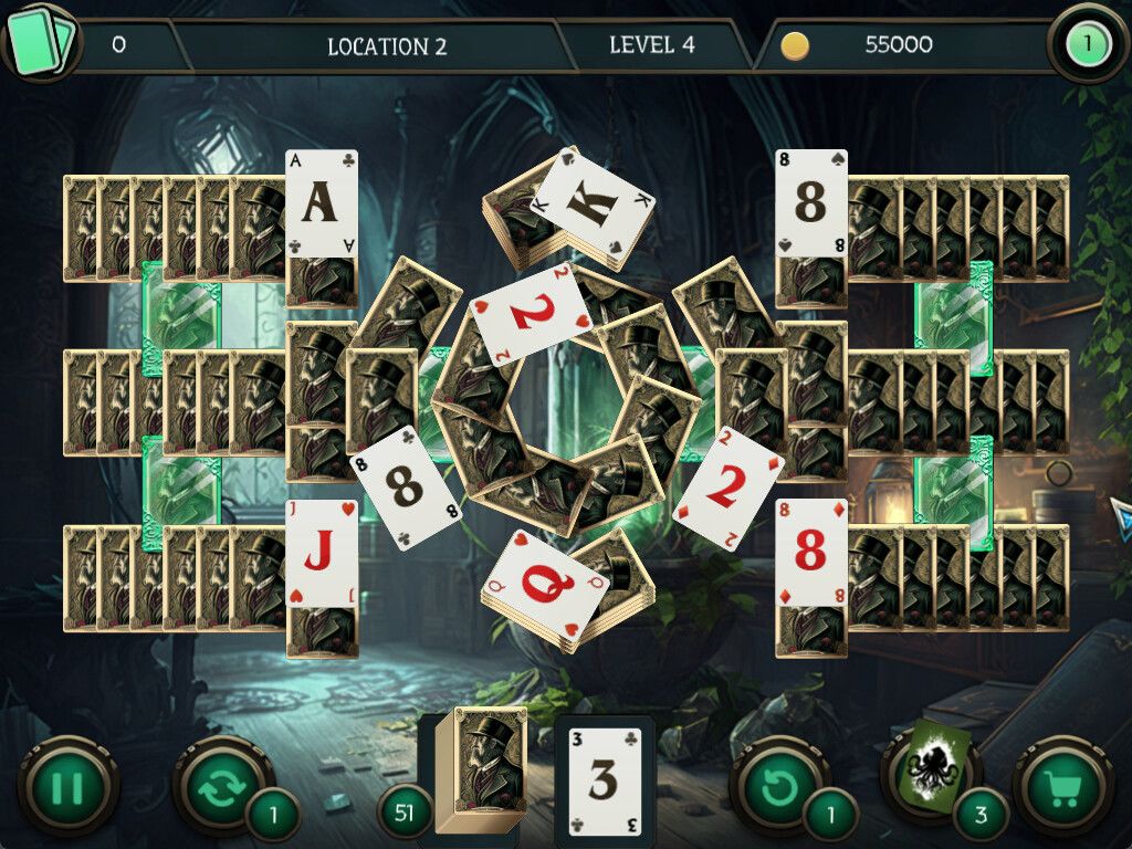 Mystery Solitaire. Cthulhu Mythos 2游戏截图