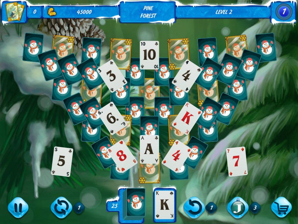 Solitaire Jack Frost Winter Adventures 3游戏截图