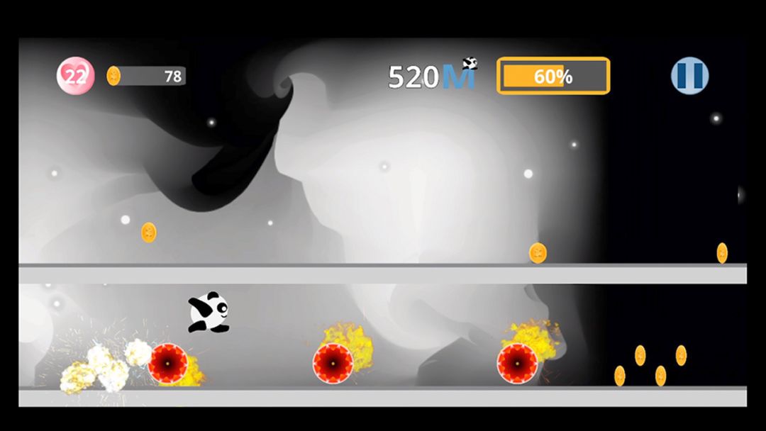 滚动熊猫游戏截图