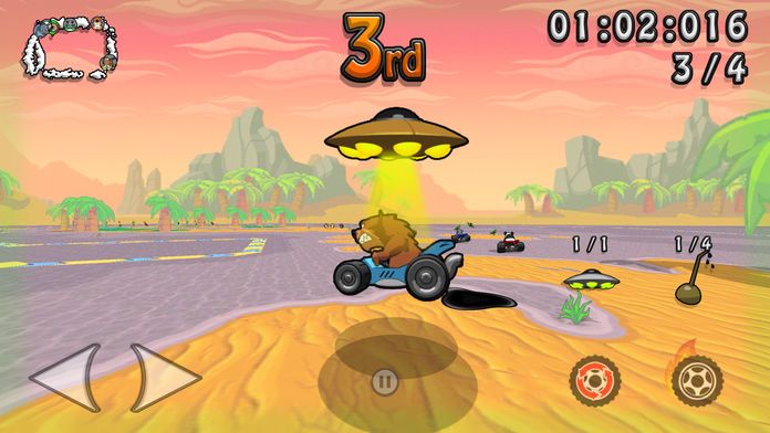 Wacky Wheels HD Kart Racing游戏截图