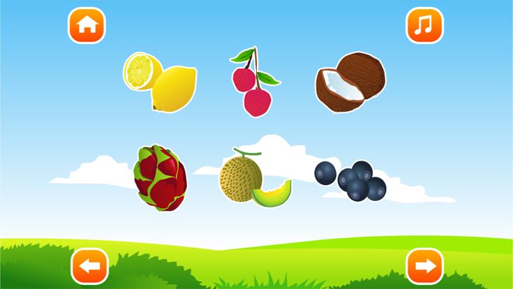 宝贝认水果 - 儿童游戏免费2岁-3岁、宝宝游戏免费大全、幼儿早教游戏游戏截图