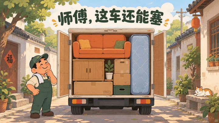 师傅，这车还能塞 封面