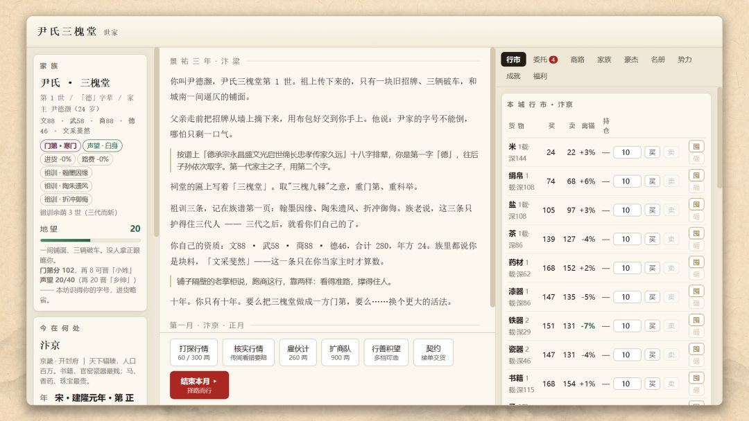 宋时商贾世家游戏截图