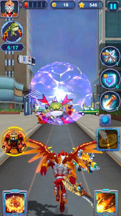 铠甲勇士英雄归来 - 官方正版跑酷游戏游戏截图