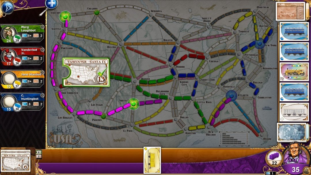 Ticket to Ride: Classic Edition游戏截图