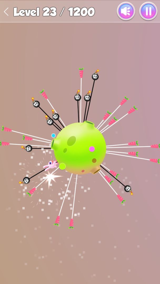 贪吃的兔兔游戏截图