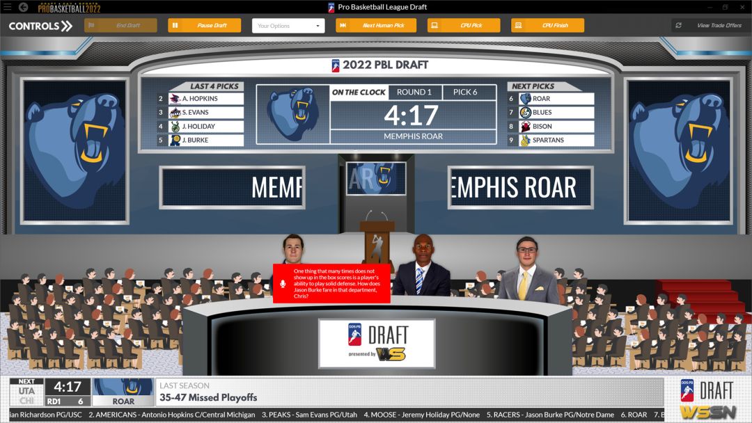 Draft Day Sports: Pro Basketball 2022游戏截图