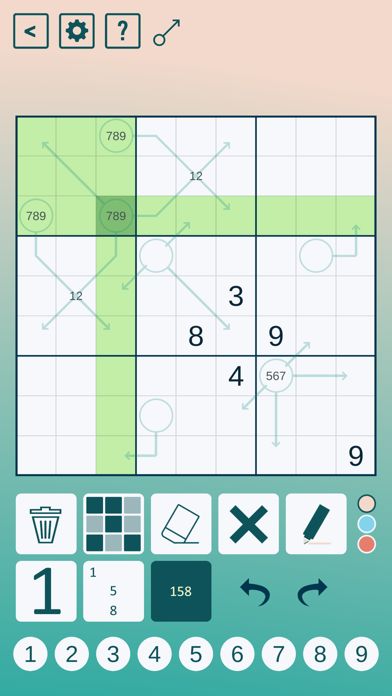 Arrow Sudoku游戏截图