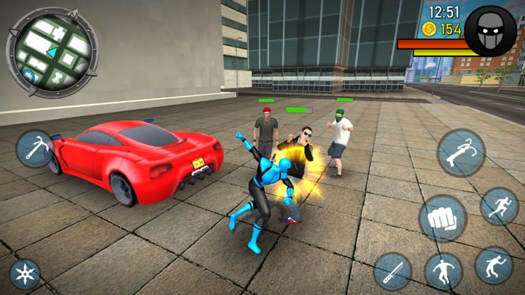 Blue Ninja : Superhero Game游戏截图