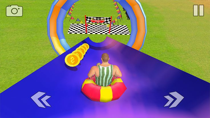 水滑梯上山冲游戏截图